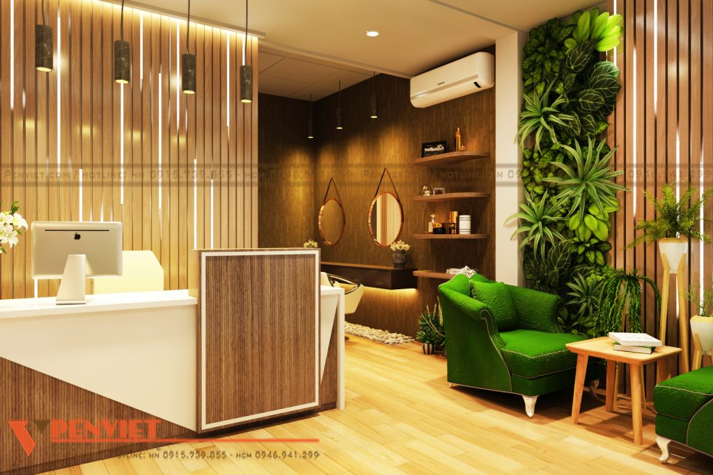 Thiết kế spa dầu gội Dưỡng Sinh - chị Vân