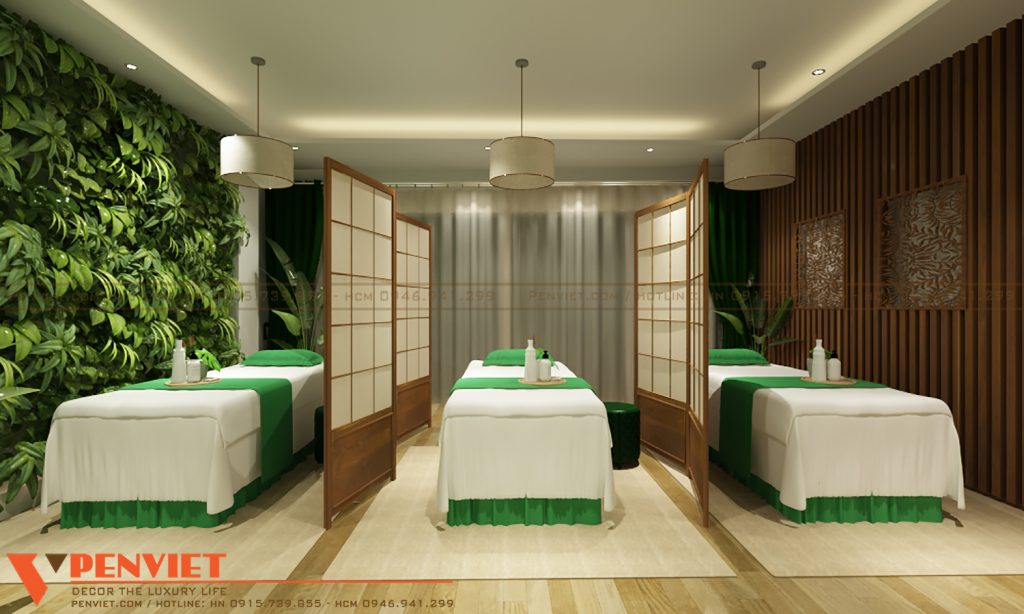 Bố trí các phòng chức năng riêng biệt cho thiết kế spa