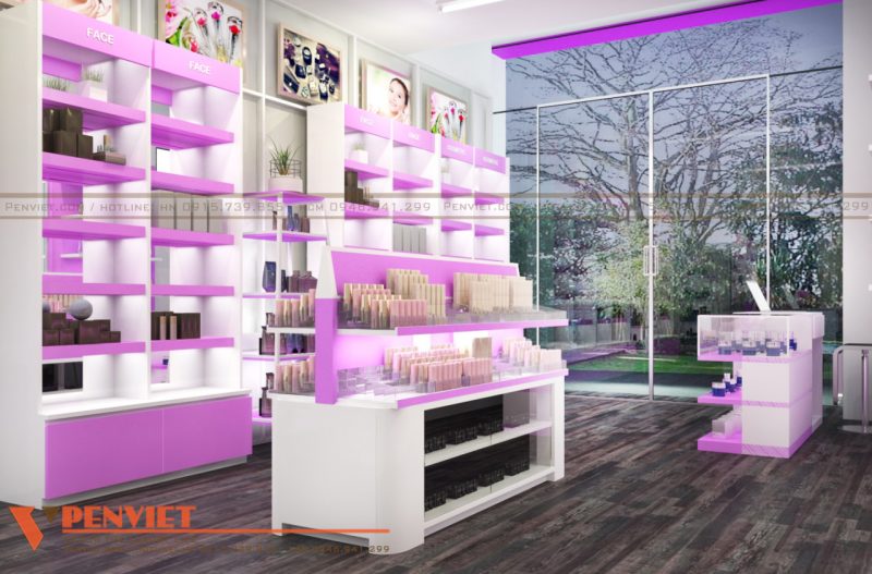 Thiết kế nội thất shop mỹ phẩm JJs House