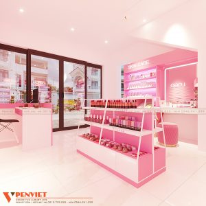 Tạo không gian mở giúp cửa tiệm rộng rãi và thông thoáng